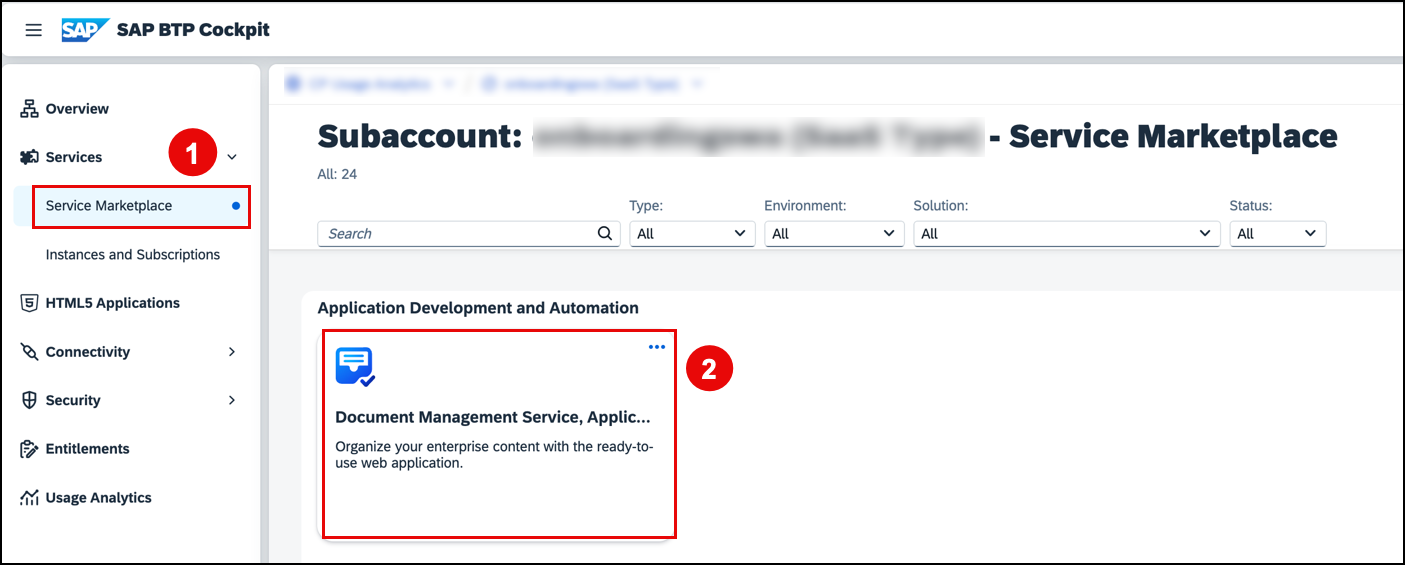 ServiceMarketPlace